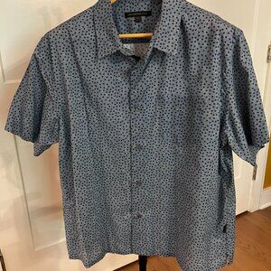 John Varvatos, XL, Black & Grey Camp Shirt